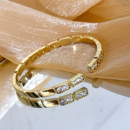 [Marins jewelrys]LOVE DIAMOND OPEN  BRACELET