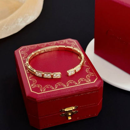 [Marins jewelrys]LOVE DIAMOND OPEN  BRACELET