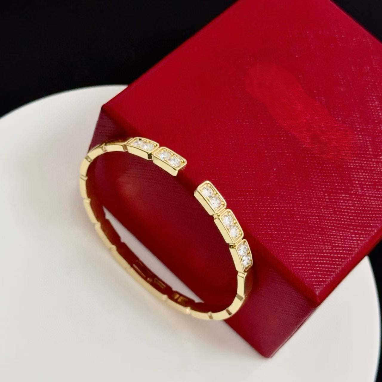 [Marins jewelrys]LOVE DIAMOND OPEN  BRACELET