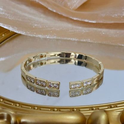[Marins jewelrys]LOVE DIAMOND OPEN  BRACELET