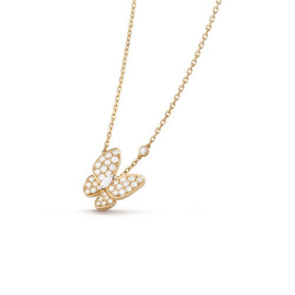 [Marins]BUTTERFLY DIAMOND NECKLACE