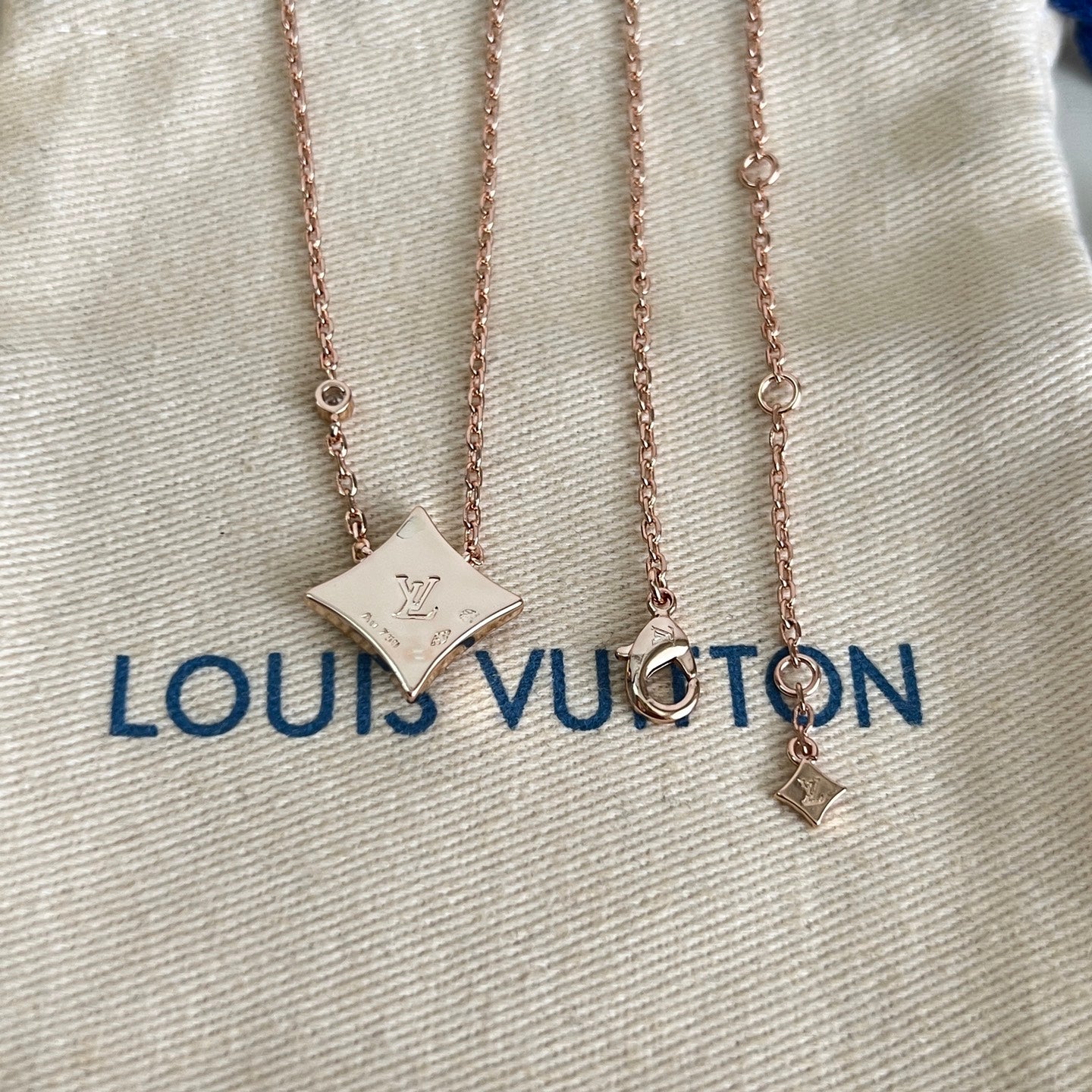 [Marins]ROSE GOLD DIAMOND NECKLACE