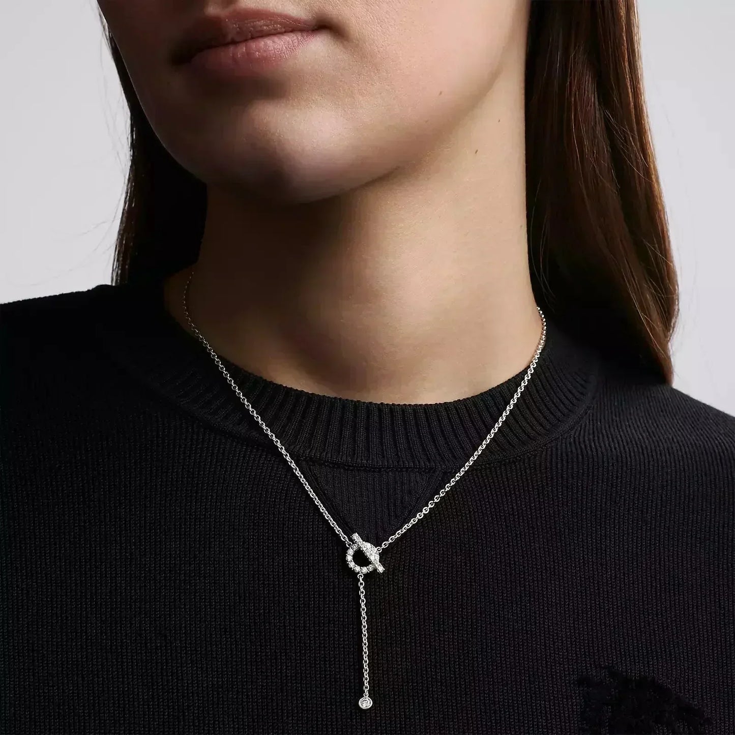 [Marins]FINESSE SILVER DIAMOND NECKLACE