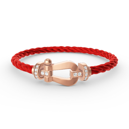 [Marins]FORCE LARGE HORSESHOE HALF DIAMOND BRACELET Marins GOLD