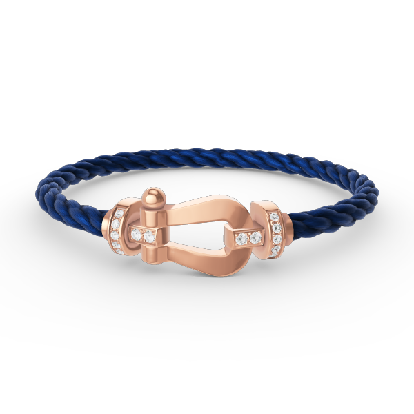 [Marins]FORCE LARGE HORSESHOE HALF DIAMOND BRACELET Marins GOLD