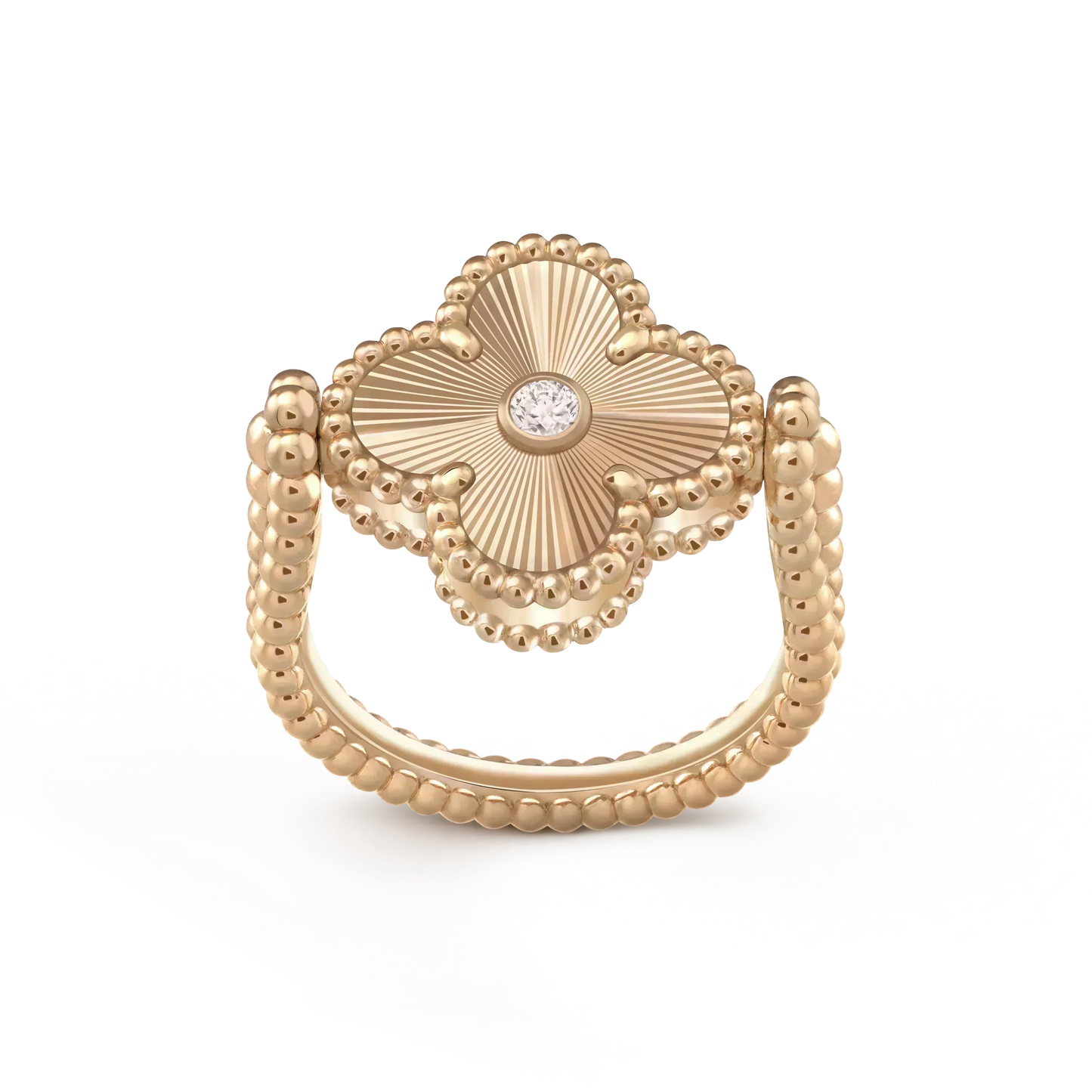 [Marins]CLOVER RIVERSIBLE Marins GOLD RING
