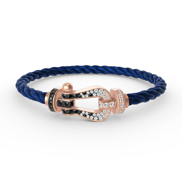 [Marins]FORCE LARGE HORSESHOE BLACK WHITE DIAMOND BRACELET Marins GOLD