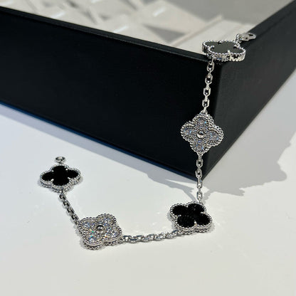 [Marins] CLOVER 5 MOTIF ONYXS BRACELET COLLECTION