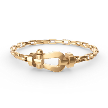 [Marins]FORCE LARGE HORSESHOE CLASP  METAL BRACELET