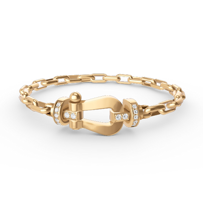 [Marins]FORCE LARGE HORSESHOE CLASP  METAL BRACELET