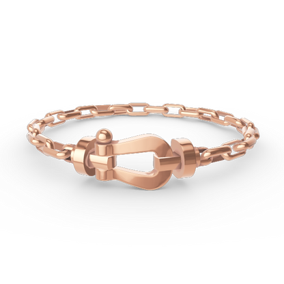 [Marins]FORCE LARGE HORSESHOE CLASP  METAL BRACELET