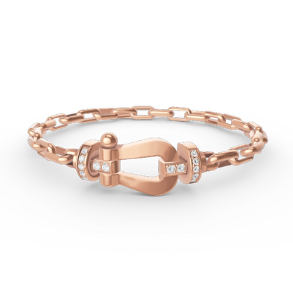 [Marins]FORCE LARGE HORSESHOE CLASP  METAL BRACELET