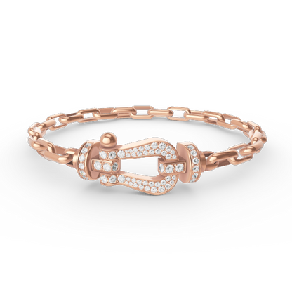 [Marins]FORCE LARGE HORSESHOE CLASP  METAL BRACELET