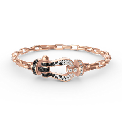 [Marins]FORCE LARGE HORSESHOE CLASP  METAL BRACELET