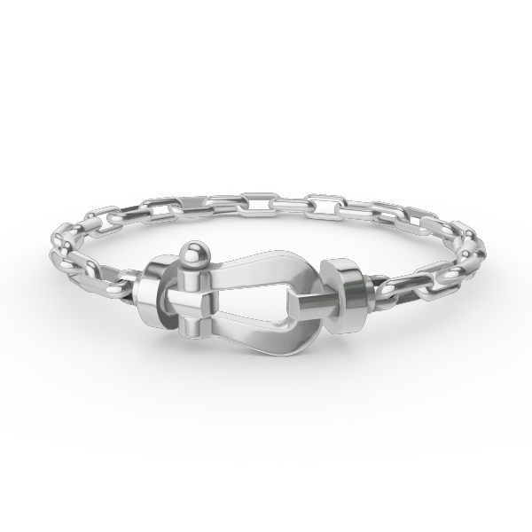[Marins]FORCE LARGE HORSESHOE CLASP  METAL BRACELET