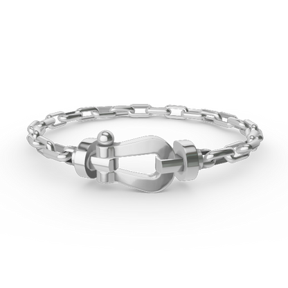 [Marins]FORCE LARGE HORSESHOE CLASP  METAL BRACELET