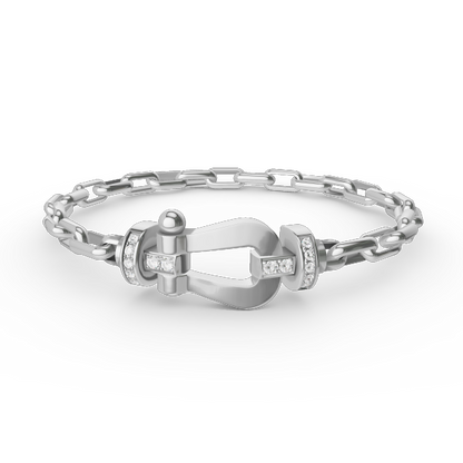 [Marins]FORCE LARGE HORSESHOE CLASP  METAL BRACELET