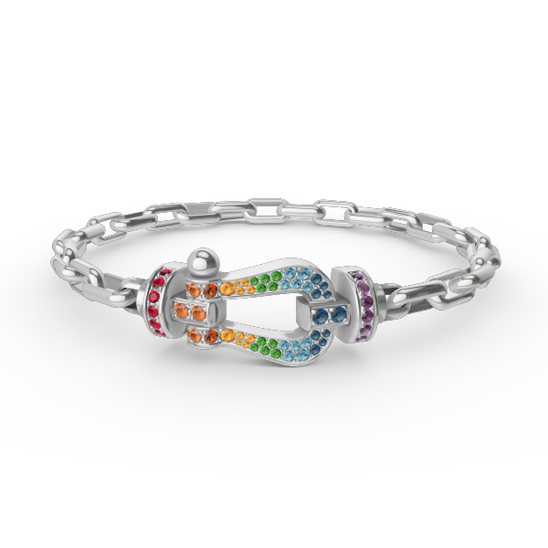 [Marins]FORCE LARGE HORSESHOE CLASP  METAL BRACELET