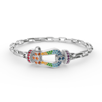 [Marins]FORCE LARGE HORSESHOE CLASP  METAL BRACELET