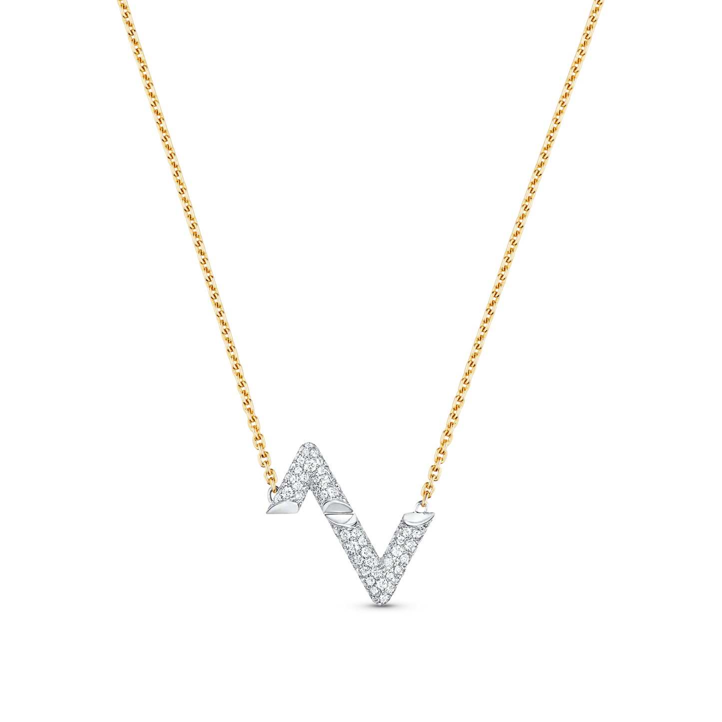 [Marins]VOLT SILVER DIAMOND PEDANT NECKLACE