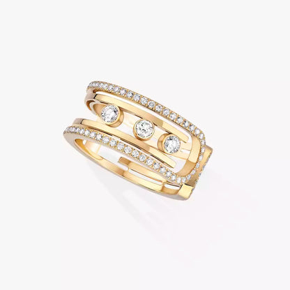 [Marins]Move 10th Diamond Ring in Gold