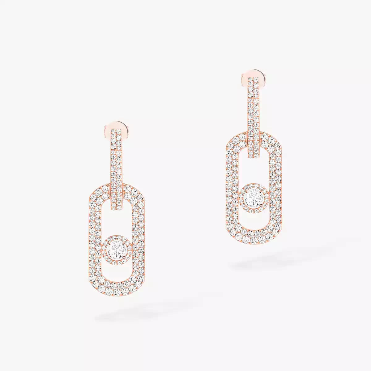 [Marins]So Move XL Pave_-Set Diamond Pendant Earrings