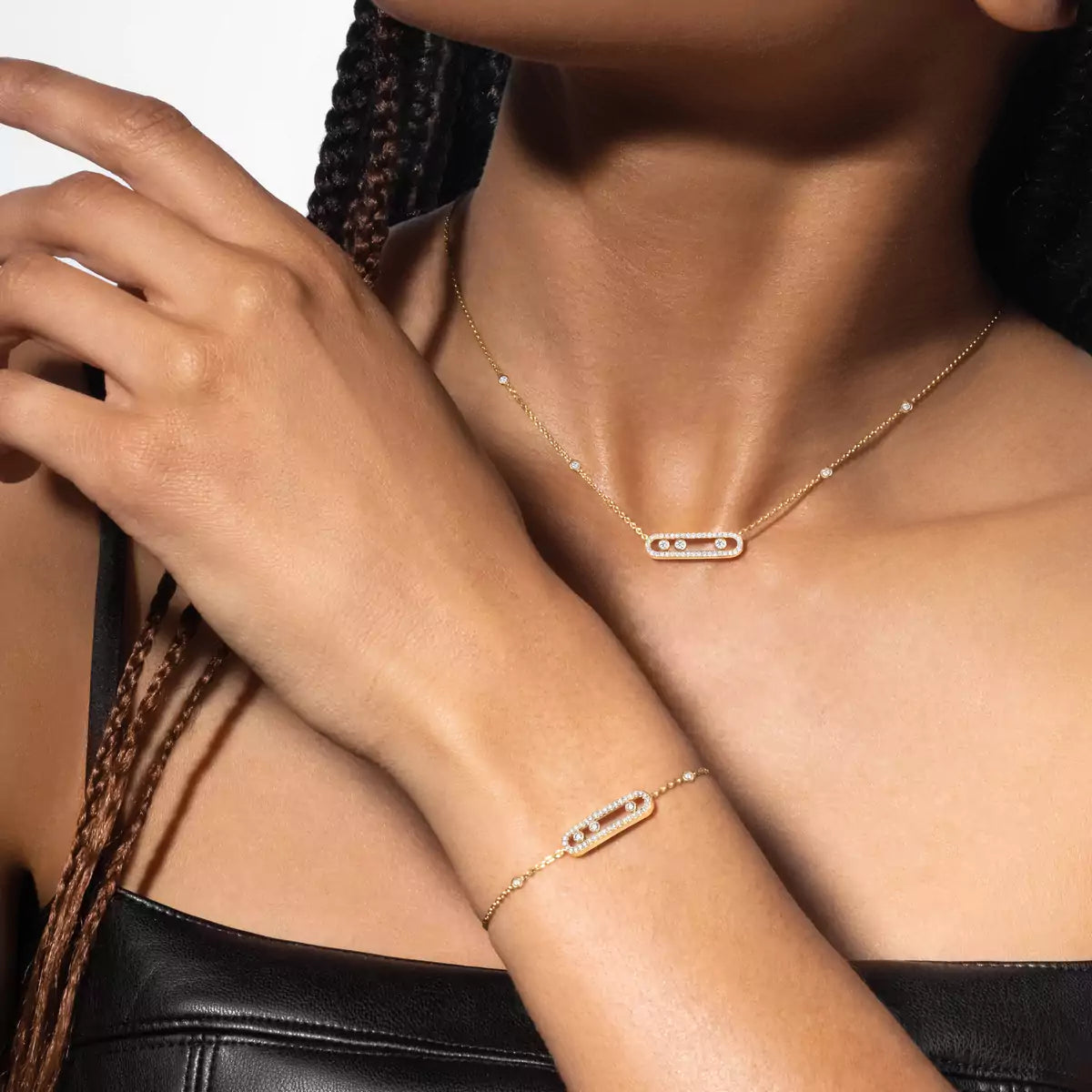 [Marins]Pavé Baby Move Diamond Bracelet