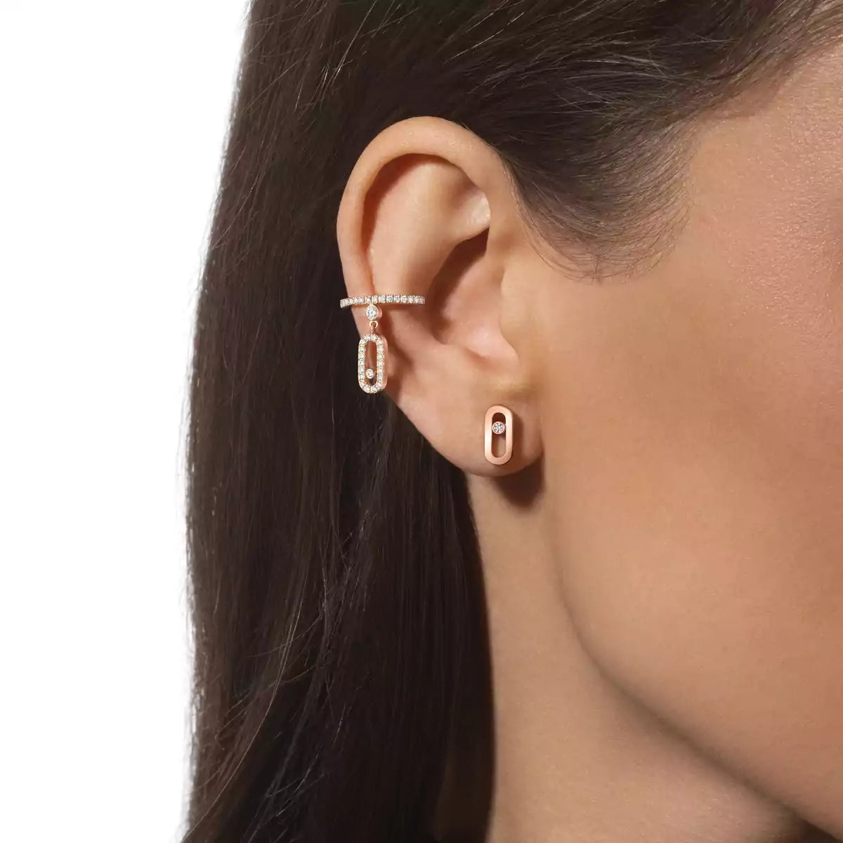 [Marins]Move Uno Diamond Stud Earrings