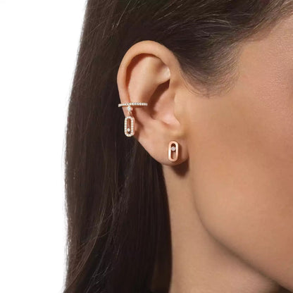 [Marins]Move Uno Diamond Stud Earrings
