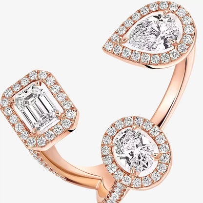 [[Marins] Diamond Ring 0,25ct My Twin Trilogy