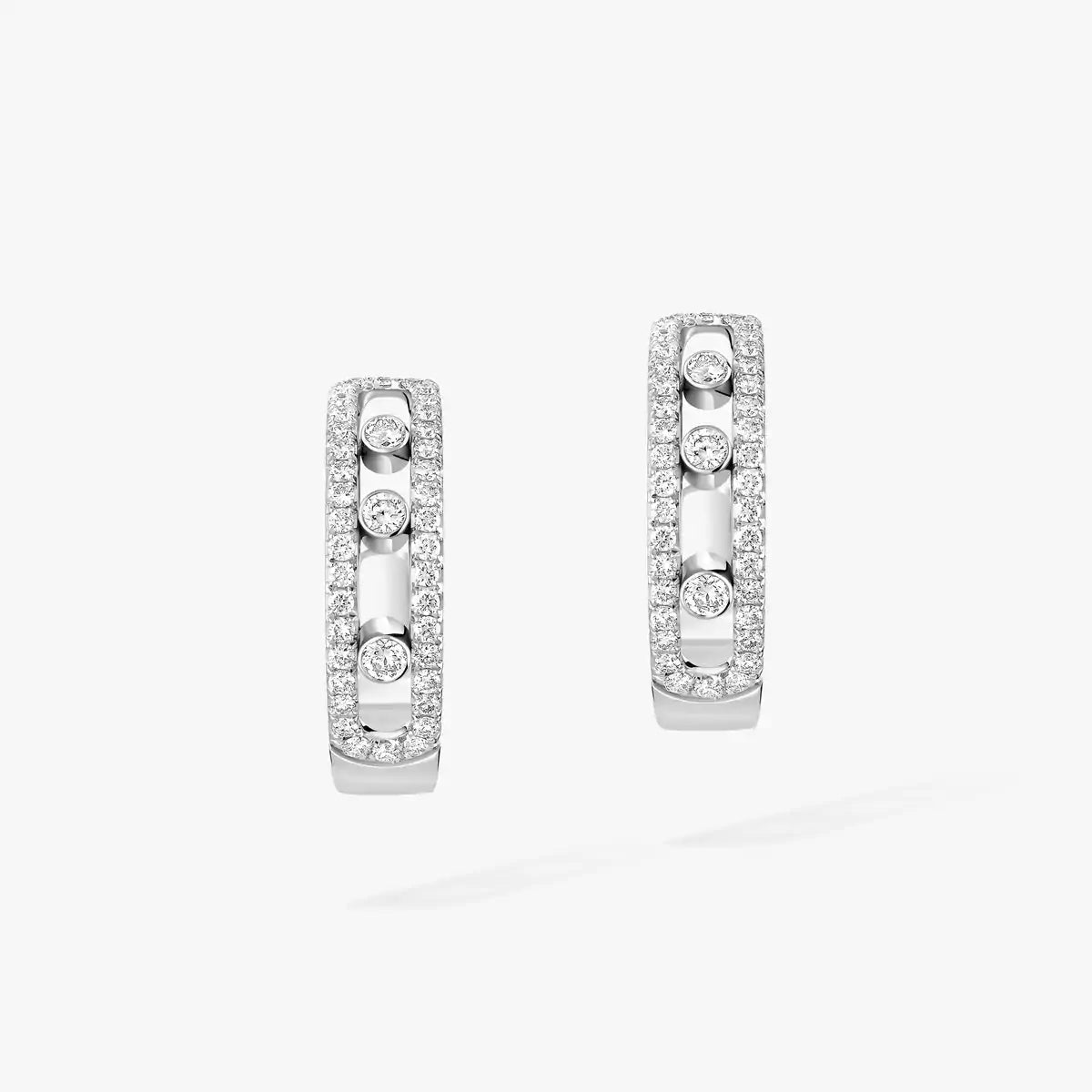 [Marins]Diamond Pave_ Hoop Earrings Move