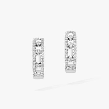 [Marins]Diamond Pave_ Hoop Earrings Move