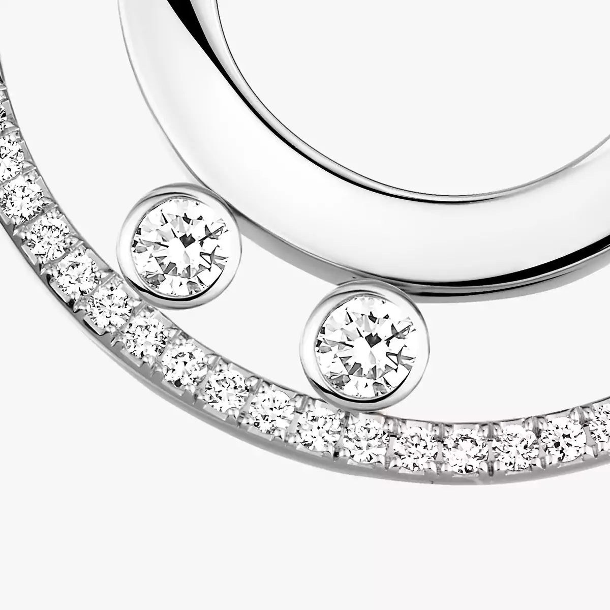 [Marins]Move Romane Small Diamond Hoop Earrings