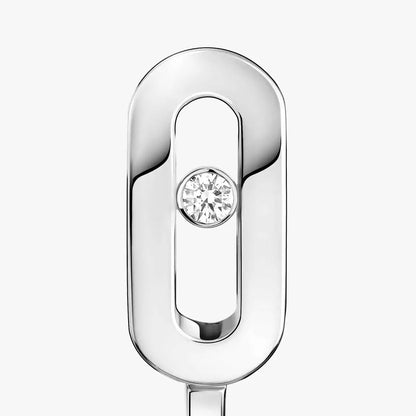 [Marins]Diamond Mini Hoop Earrings Move Classique