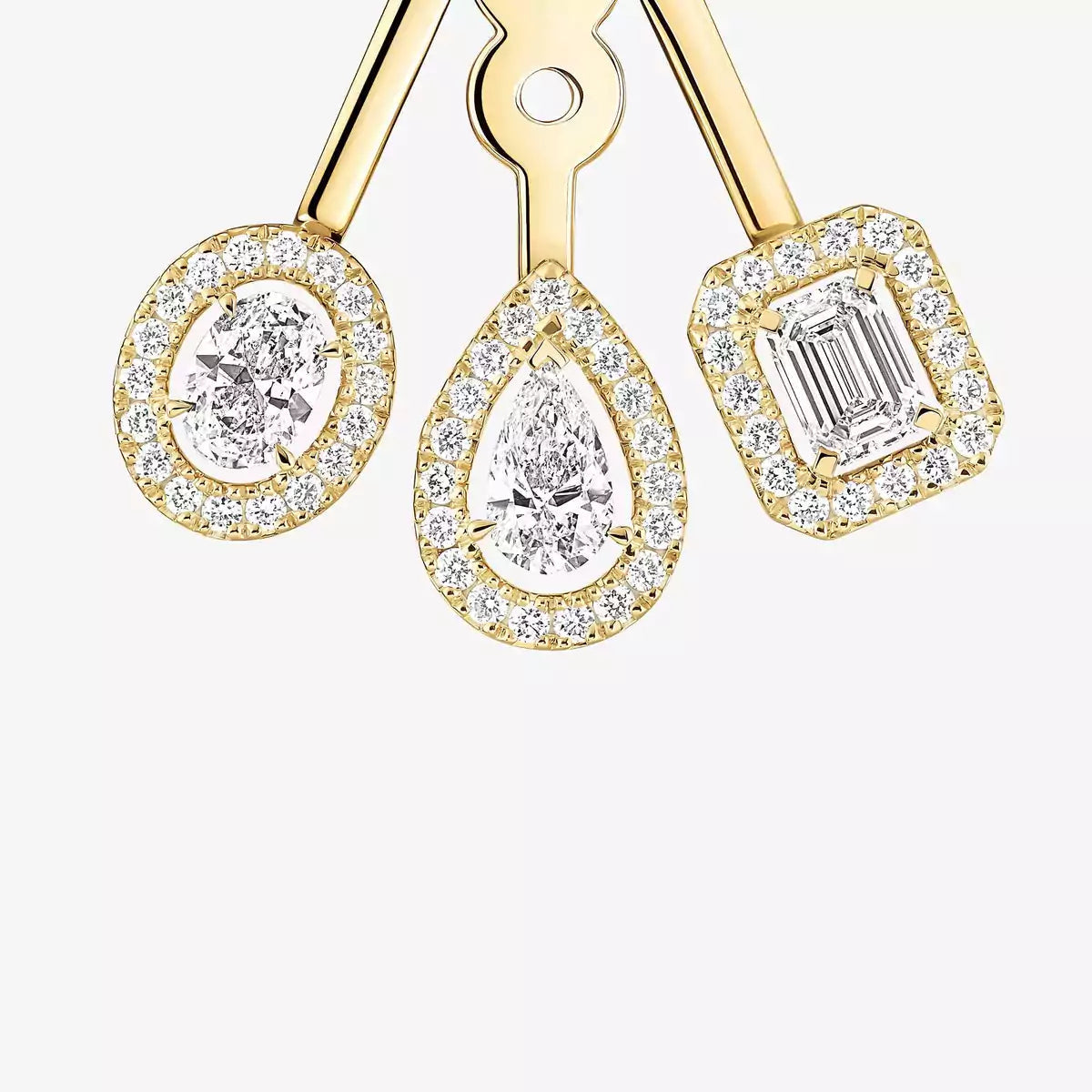 [Marins] My Twin Trio  Diamond Earrings