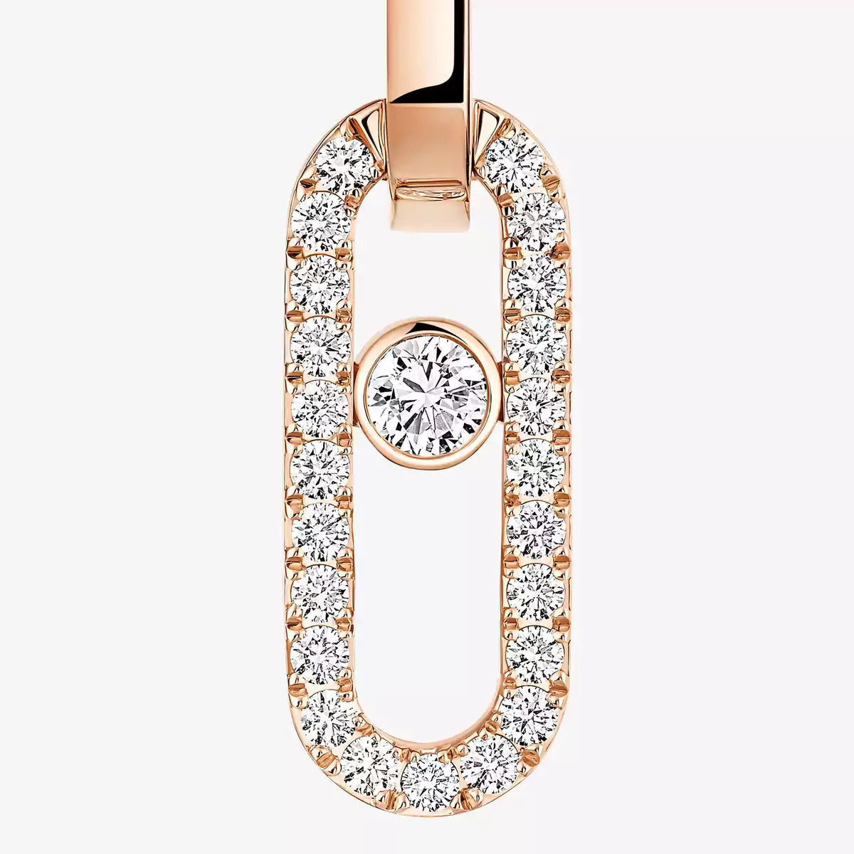 [Marins]Move Link Diamond Earrings
