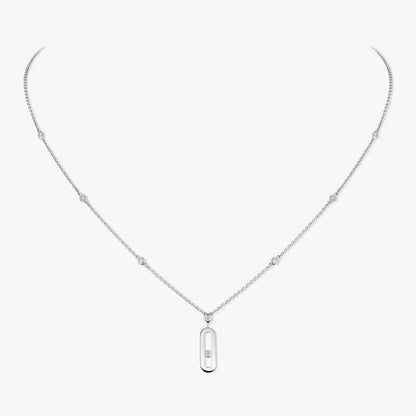 [Marins] Move Uno Gold Diamond Long Necklace