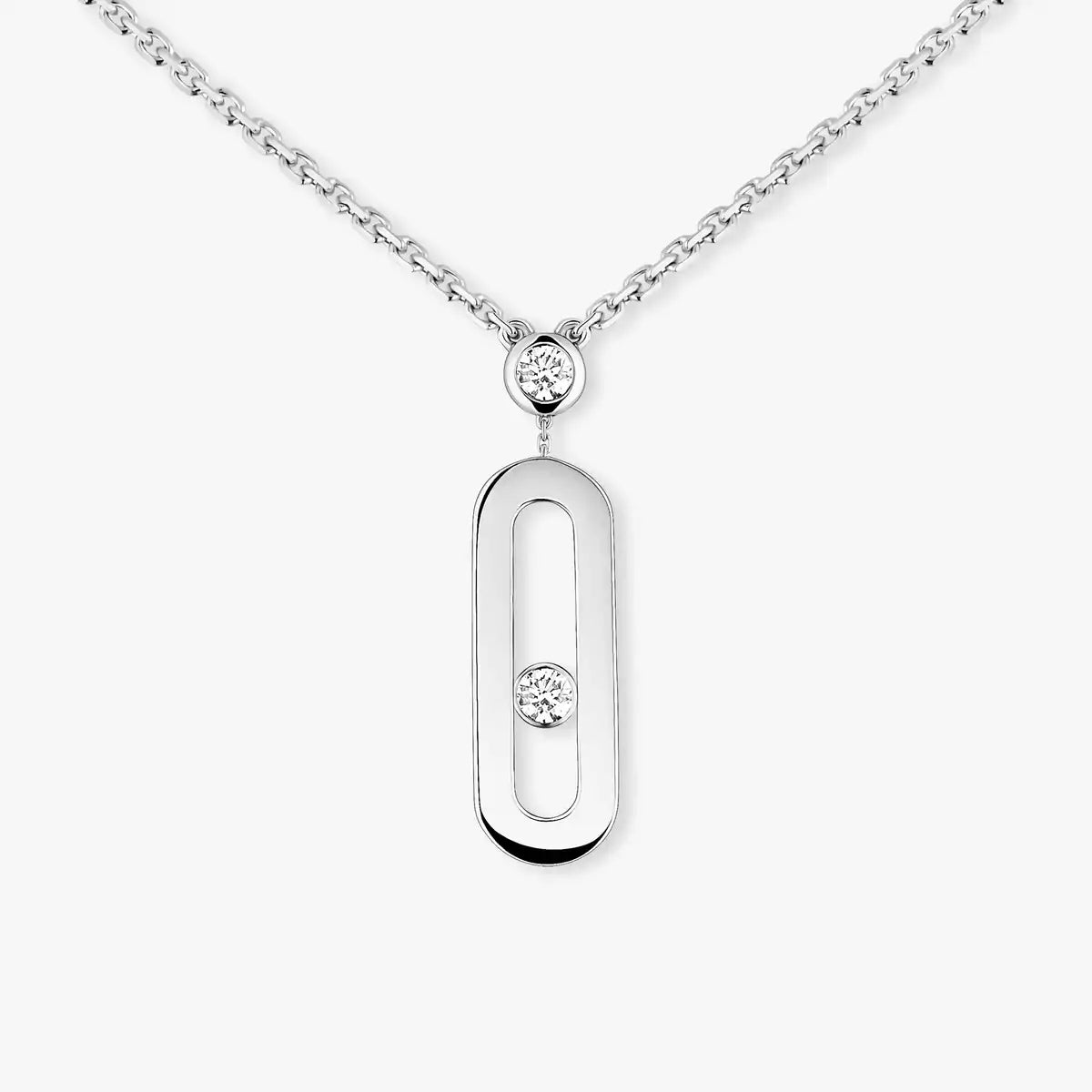 [Marins] Move Uno Gold Diamond Long Necklace