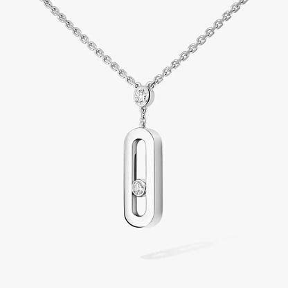 [Marins] Move Uno Gold Diamond Long Necklace