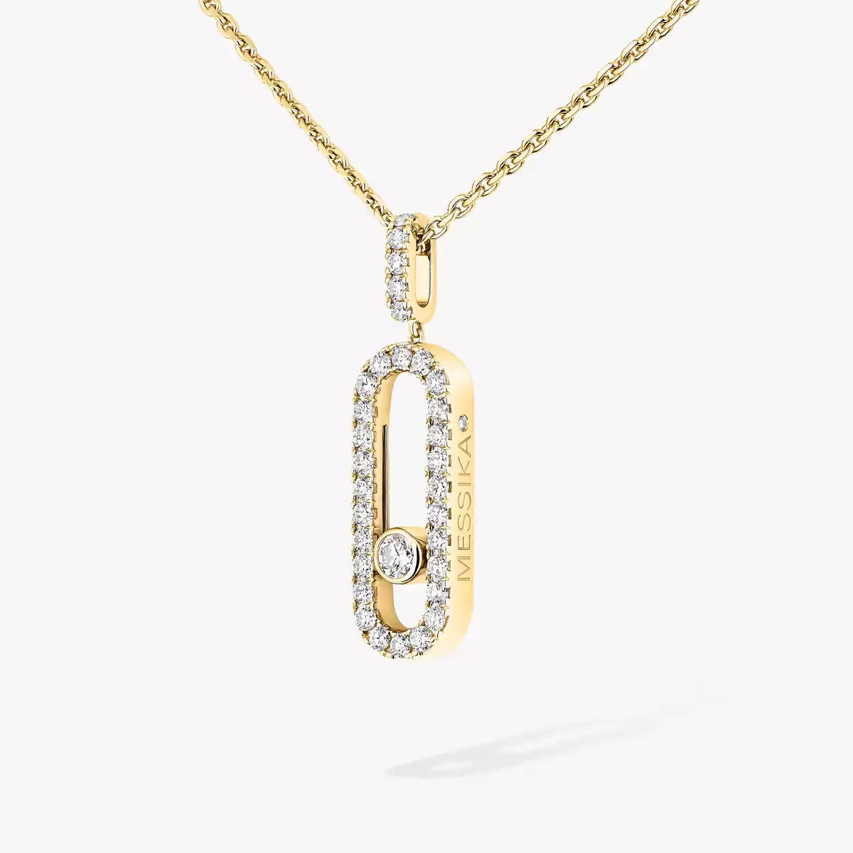 [Marins]Move Uno Diamond Necklace in Rose Gold