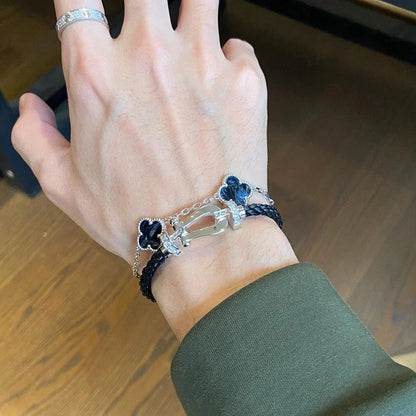 [Marins]CLOVER 5 MOTIF PIETERSITE BRACELET COLLECTION