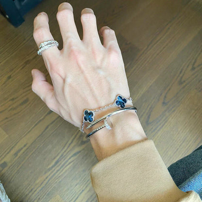 [Marins]CLOVER 5 MOTIF PIETERSITE BRACELET COLLECTION