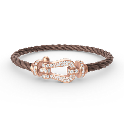 [Marins]FORCE LARGE HORSESHOE FULL DIAMOND BRACELET Marins GOLD