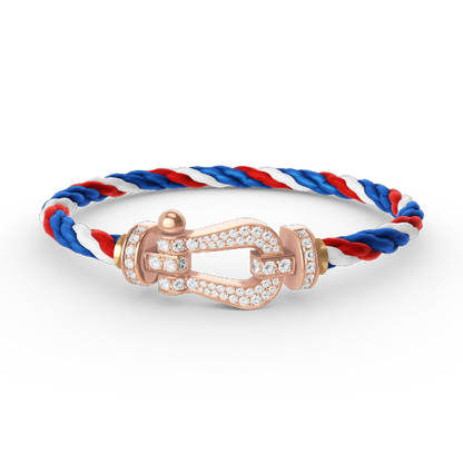 [Marins]FORCE LARGE HORSESHOE FULL DIAMOND BRACELET Marins GOLD