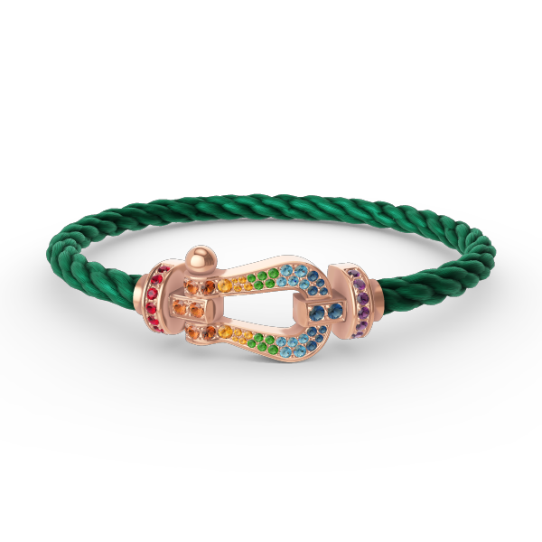 [Marins]FORCE LARGE HORSESHOE  COLORED DIAMOND BRACELET Marins GOLD