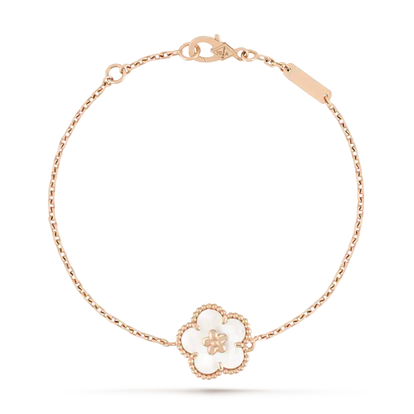 [Marins]LUCKY WHITE MOP PLUM BLOSSOM  BRACELET