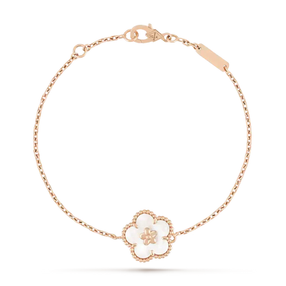 [Marins]LUCKY WHITE MOP PLUM BLOSSOM  BRACELET