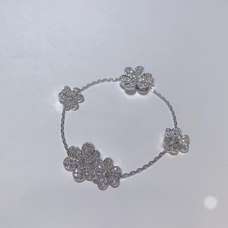 [Marins]FRIVOLE SILVER 5 FLOWERS BRACELET