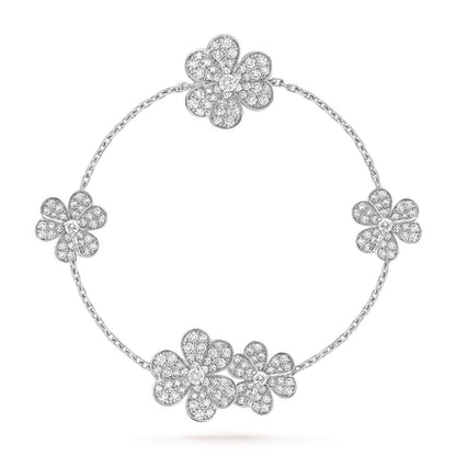 [Marins]FRIVOLE SILVER 5 FLOWERS BRACELET