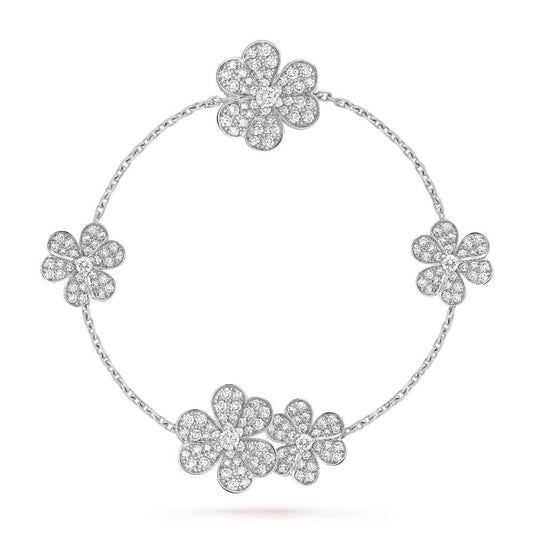 [Marins]FRIVOLE SILVER 5 FLOWERS BRACELET